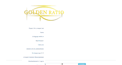 Desktop Screenshot of golden-ratio.com