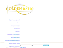 Tablet Screenshot of golden-ratio.com